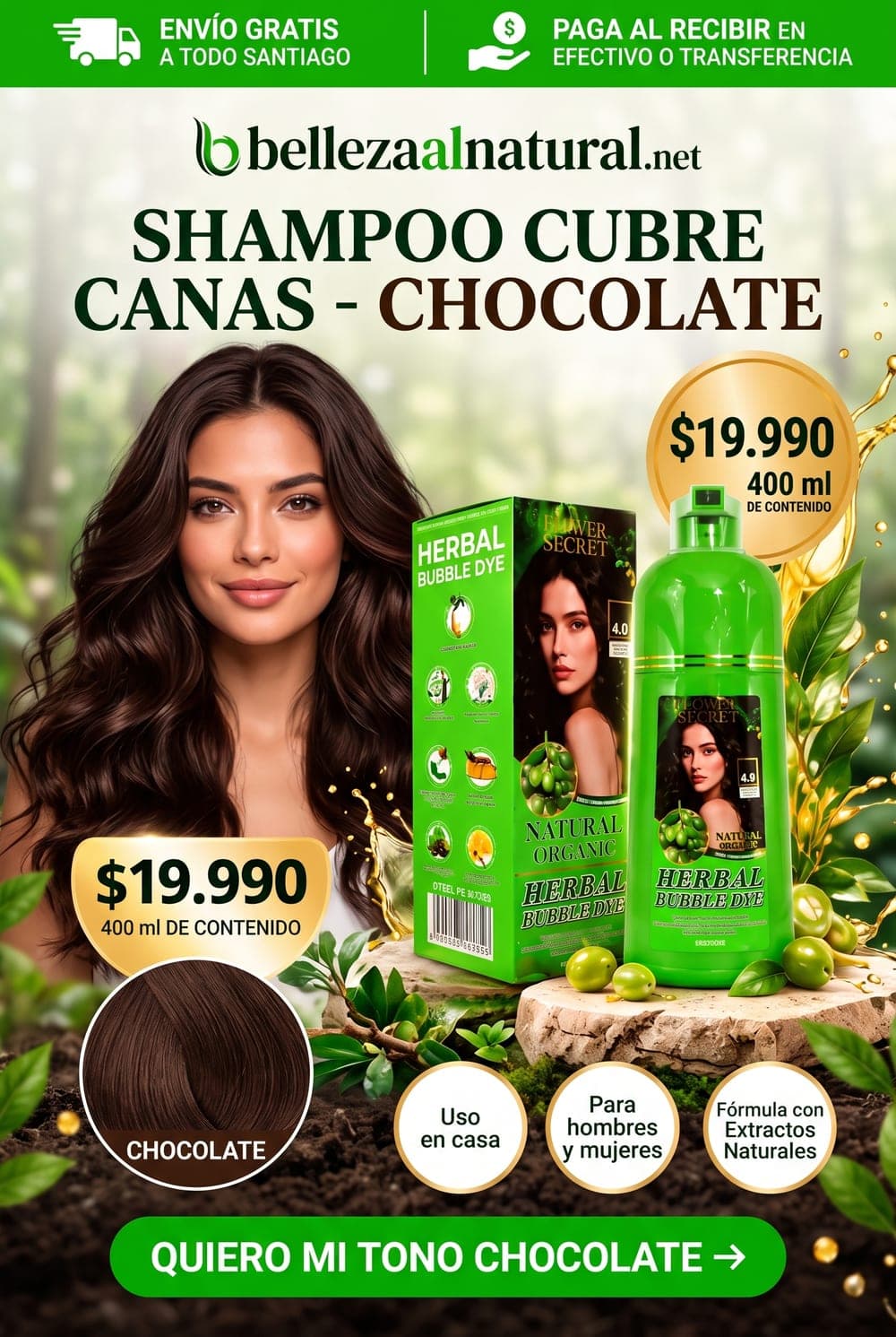 Acondicionador Reparador Chocolate 400 ml